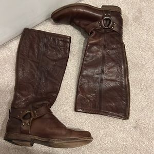 Brown leather Frye boots